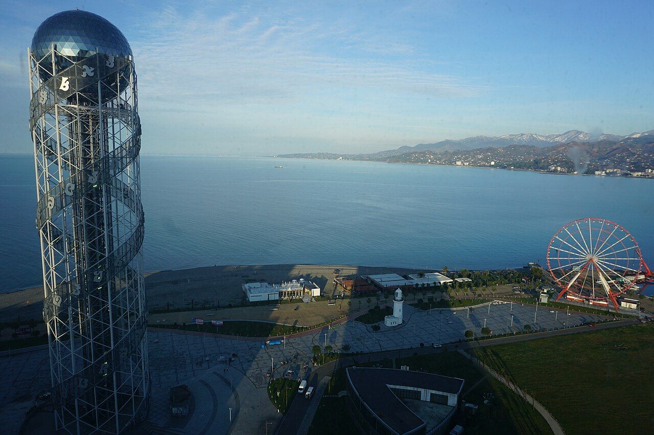 The Alphabet Tower seen from above