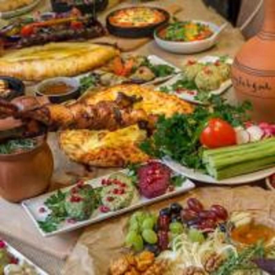 A Georgian feast on the table